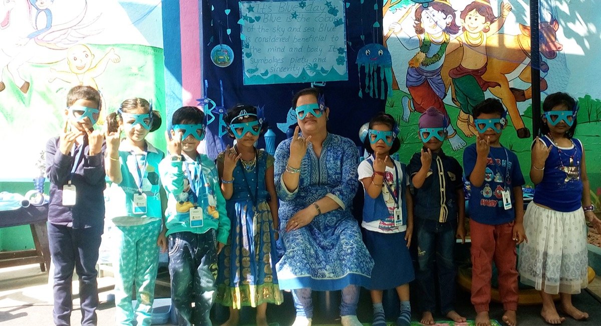 Children in costume at a Little Daffodils Preschool celebration