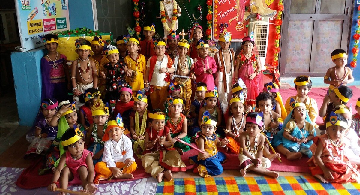 Children celebrating together at Little Daffodils Preschool